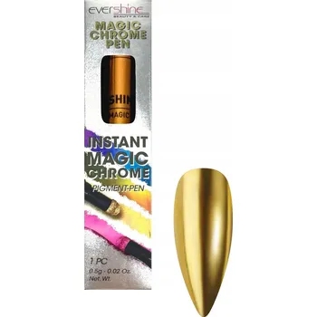 Přípravek na nehty PYL NA NEHTY V TUŽCE, pigment pen, zrcadlový efekt, ZLATÝ