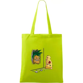 Pizza hawai - Taška bavlněná - 42 x 38 cm ( Limetková )