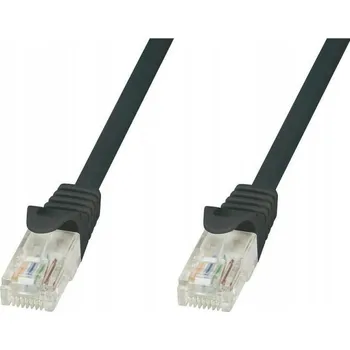 Síťový kabel PatchCord Techly Cat.5e UTP CCA 0,5 m černý
