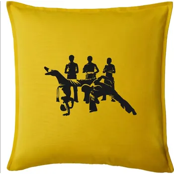Polštář Capoeira všichni - Polštář 50x50 - 50x50 - Pouze potah ( Žlutá )