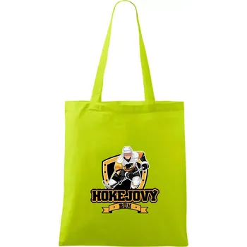 Hokejový bůh - Taška bavlněná - 42 x 38 cm ( Limetková )
