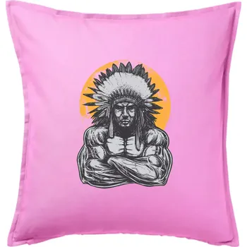 Polštář Indián z posilky - Polštář 50x50 - 50x50 - Pouze potah ( Růžová )
