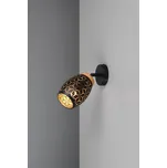 TRIO Reality R81571780 BIDAR nástěnné bodové svítidlo/spot s vypínačem 1xE14 černá, zlatá