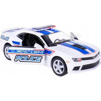 autíčko CHEVROLET CAMARO ZL1 KOVOVÝ MODEL S NÁHONEM 1:38 POLICIE
