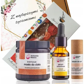 Kosmetická sada VÁNOČNÍ DÁRKOVÁ SADA DÁREK PODKARPACKIE ČOKOLÁDA ALCHEMIA NATURY
