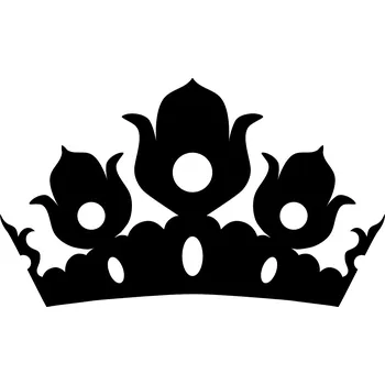 Samolepící dekorace Samolepka na stěnu koruna královna 15 cm x 12 cm