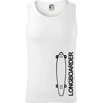 Longboard na výšku - Tílko pánské Core - XL ( Bílá )