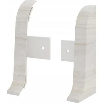 Levá koncovka, pravá koncovka Vilo PVC 0,5 x 55, délka 5 cm, dub