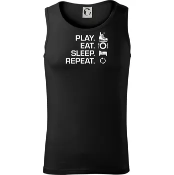 Play Eat Sleep Repeat hokej - Tílko pánské Core - 2XL ( Černá )