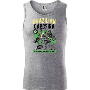 Brazilian Capoeira - Tílko pánské Core - XL ( Tmavě šedý melír )