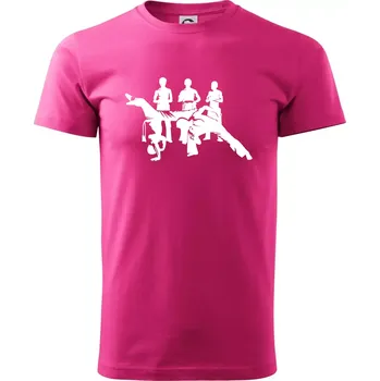 Capoeira všichni - Klasické pánské triko vyšší gramáže - S ( Purpurová )