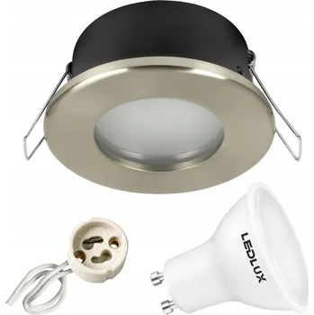 Bodové svítidlo Podomítkové svítidlo LEDLUX 7,5 W GU10 8,3 cm stříbrné