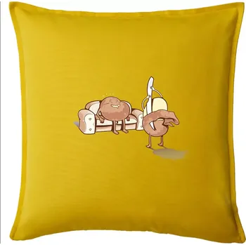 Polštář Brambora striptýz - Polštář 50x50 - 50x50 - Pouze potah ( Žlutá )