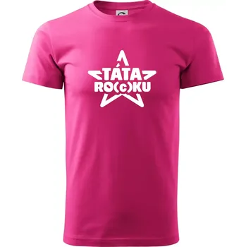 Pánská móda Táta roku rocku - Klasické pánské triko vyšší gramáže - XL ( Purpurová )