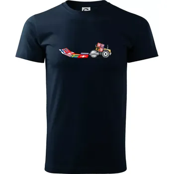 Hokej ČR válec - Triko extra velké (5-8XL) - 6XL ( Námořní modrá (velmi tmavá - téměř černá) )