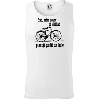 Staré kolo - Plány na důchod - Tílko pánské Core - 2XL ( Bílá )