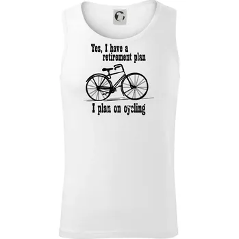 Staré kolo - Yes, I have a retirement plan, I plan on cycling - Tílko pánské Core - 2XL ( Bílá )