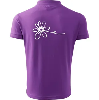 Pánská košile Kopretina - Polokošile pánská Pique Polo 203 - 5XL ( Fialová )