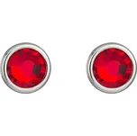 Preciosa Náušnice z chirurgické oceli Carlyn s českým křišťálem Preciosa - červené 7235 57