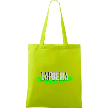 Capoeira nápis - zelený - Taška bavlněná - 42 x 38 cm ( Limetková )