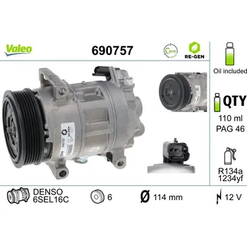 Kompresor klimatizace Kompresor, klimatizace VALEO 690757
