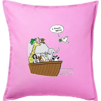 Polštář Pravda s Noemovou archou - Polštář 50x50 - 50x50 - Pouze potah ( Růžová )