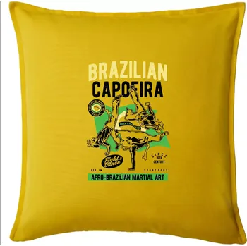 Polštář Brazilian Capoeira - Polštář 50x50 - 50x50 - Pouze potah ( Žlutá )