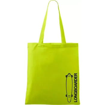 Longboard na výšku - Taška bavlněná - 42 x 38 cm ( Limetková )