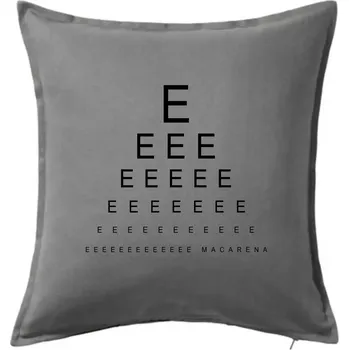 Polštář EEE macarena - Polštář 50x50 - 50x50 - Pouze potah ( Tmavě šedý melír )