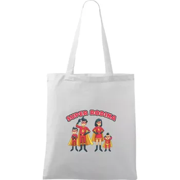 Super rodina - dva synové - Taška bavlněná - 42 x 38 cm ( Bílá )