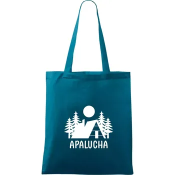 Nákupní taška Apalucha chalupa - Taška bavlněná - 42 x 38 cm ( Petrolejová )