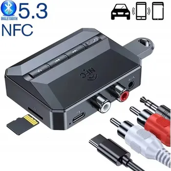 IP kamera FM Transmiter do auta Diy Odbiornik BT 5.3 NFC Jack RCA Mikrofon USB