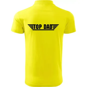 Pánská košile Top dad s čárami - Polokošile pánská Pique Polo 203 - S ( Citrónová )