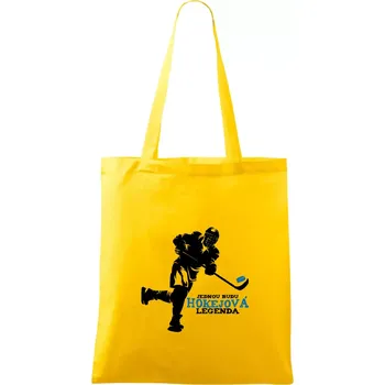 Jednou budu hokejová legenda - Taška bavlněná - 42 x 38 cm ( Žlutá )