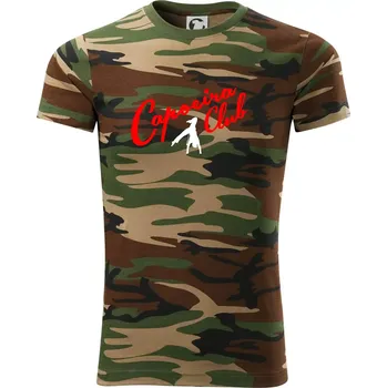 Capoeira club s tanečníkem - Army CAMOUFLAGE - XS ( Hnědý maskáč )