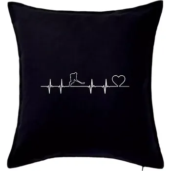 Polštář Hokejový hráč EKG - Polštář 50x50 - 50x50 - Pouze potah ( Černá )