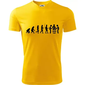 Chlapecké tričko Evoluce sklípek - Dětské triko sportovní (dresovina) - 158 cm/12 let ( Žlutá )