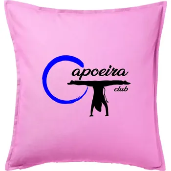 Polštář Capoeira club - bojovník - Polštář 50x50 - 50x50 - Pouze potah ( Růžová )