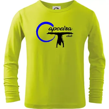 Dětská móda Capoeira club - bojovník - Triko dětské Long Sleeve - 122 cm/6 let ( Limetková )