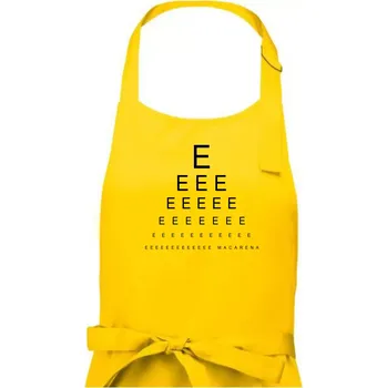 Kuchyňská zástěra EEE macarena - Dámská zástěra na vaření - Univerzální velikost ( Žlutá )