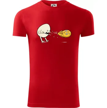 Pánské oblečení Vajíčko kejch - Viper FIT - Pánské zůžené tričko - 3XL ( Červená )