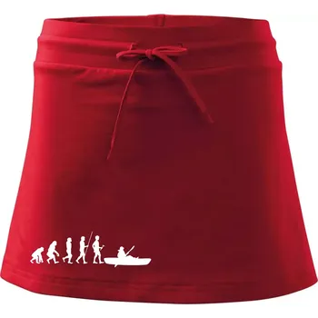 Dámská sukně Evoluce kanoe krátká - Sportovní sukně - two in one - L ( Červená )
