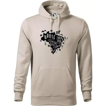 Pánská mikina Brazílie mapa a zvyky - Mikina pánská Cape s kapucí - 5XL ( Ledově šedá )