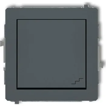 vypínač Schodišťový vypínač pod omítku Karlik, odstíny šedé 28DWP-3