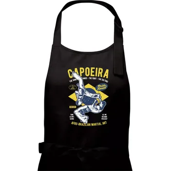 Kuchyňská zástěra Capoeira Afro-brazil art - Pánská zástěra na vaření - Univerzální velikost ( Černá )