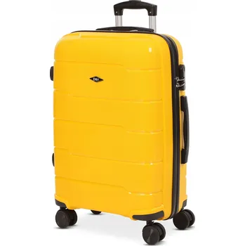 ENM Střední tvrdý kufr z polypropylenu ENM PP - žlutý 67 l