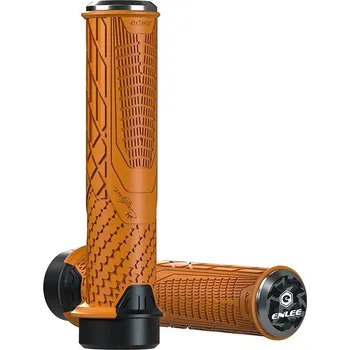 grip Gripy, gripy na řídítka jízdního kola, TPR 138 mm, objímka Enlee , oranžová