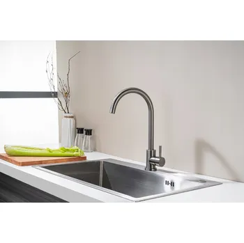 Vodovodní baterie Stojánková kuchyňská baterie VELAZO. černá