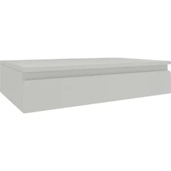 Toaletní stolek Závěsná konzola Toaletní Stolek KAŠMÍR béžová šuplík 80 MODERN FRÉZOVANÁ ÚCHYTKA