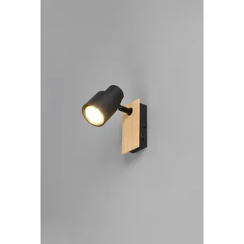 Bodové svítidlo TRIO Reality R81981732 PIERRE nástěnné bodové svítidlo/spot s vypínačem 1xGU10 černá matná